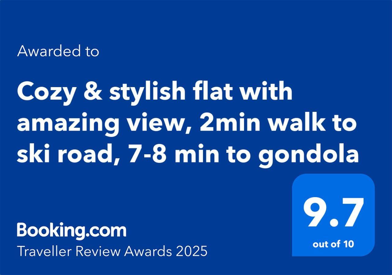 Cozy & Stylish Flat With Amazing View, 2Min Walk To Ski Road, 7-8 Min To Gondola บันสโก ภายนอก รูปภาพ